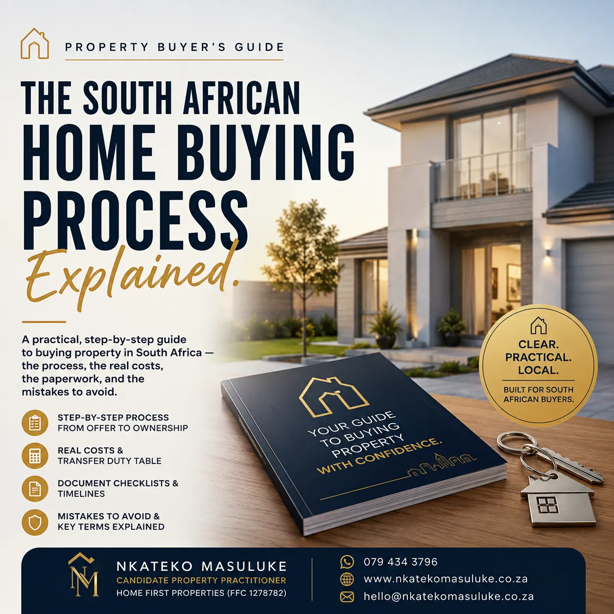 Modern property development construction site in South Africa