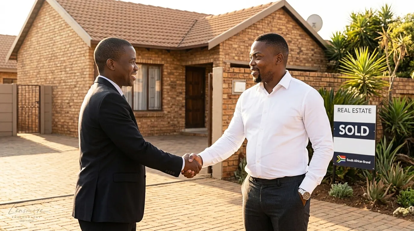 Successful property transaction handshake