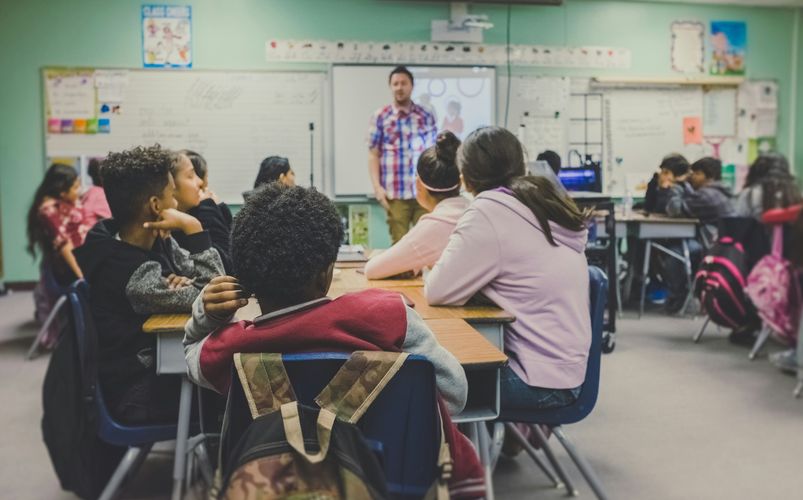 Kenyan students in a classroom setting