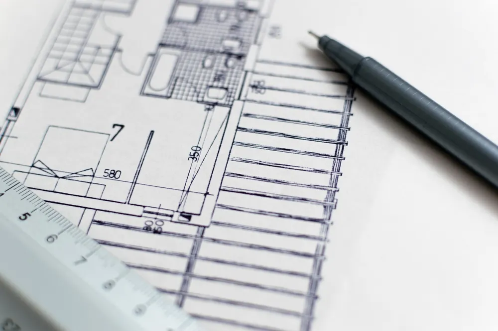 Industrial Blueprint Texture