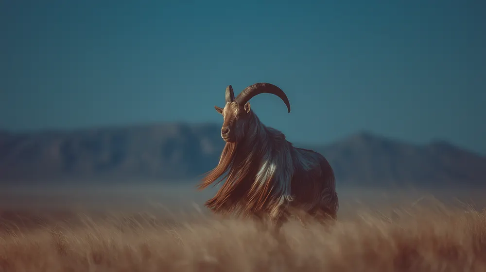 Majestic Goat in Field