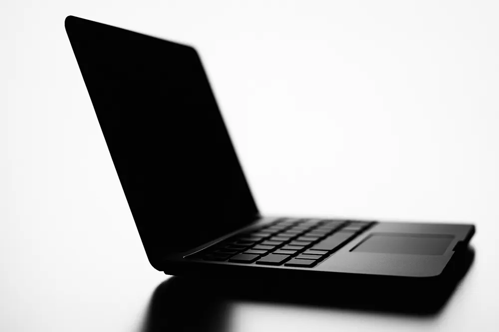 Sleek Laptop Silhouette