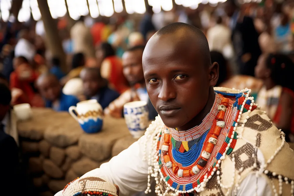 Cultural Guardian at Communal Gathering