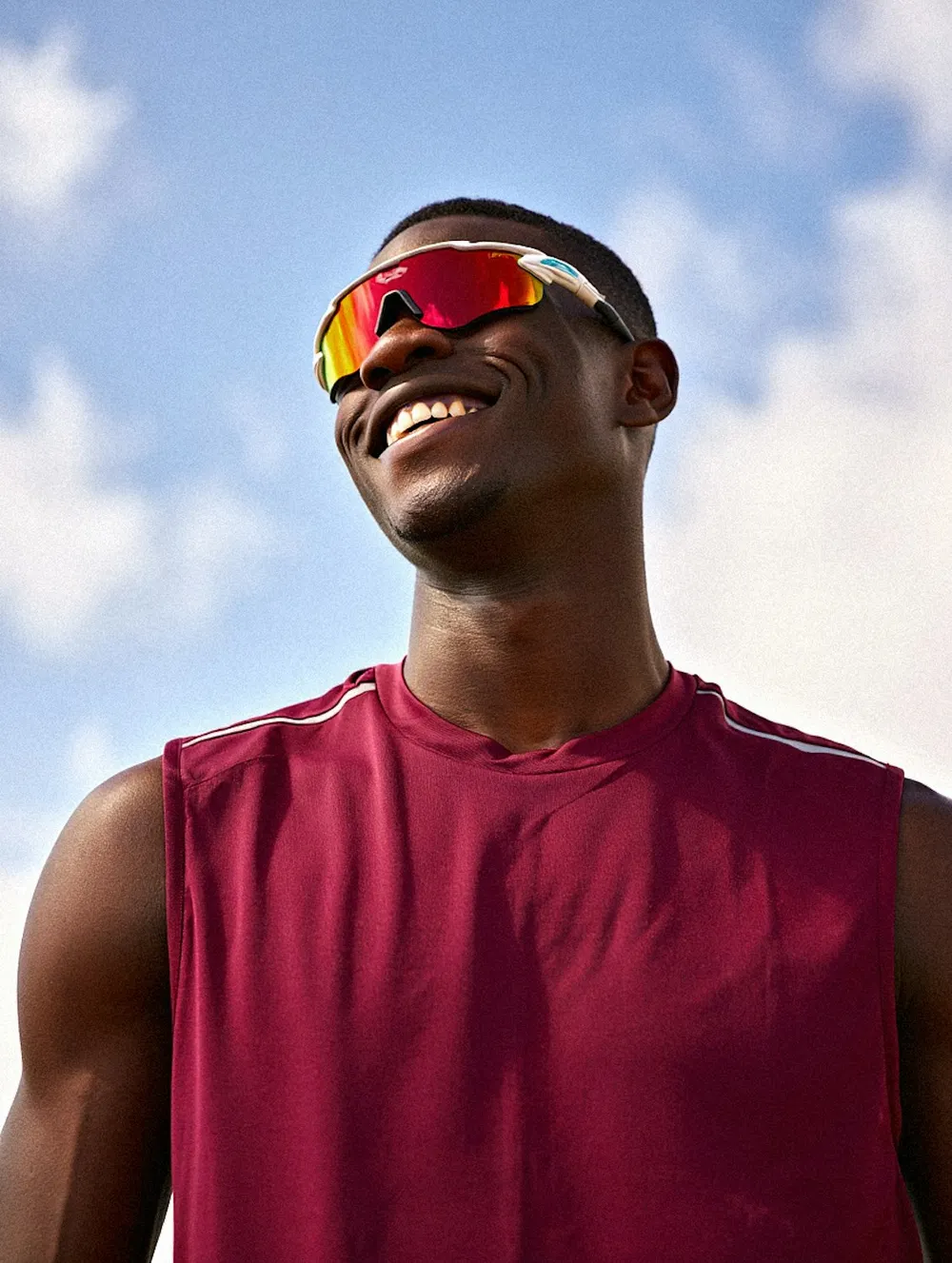 Portrait of a smiling young athlete