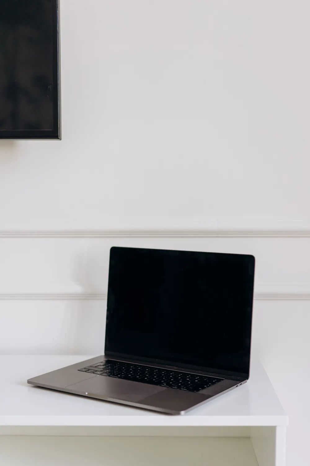 Modern sleek workspace setup