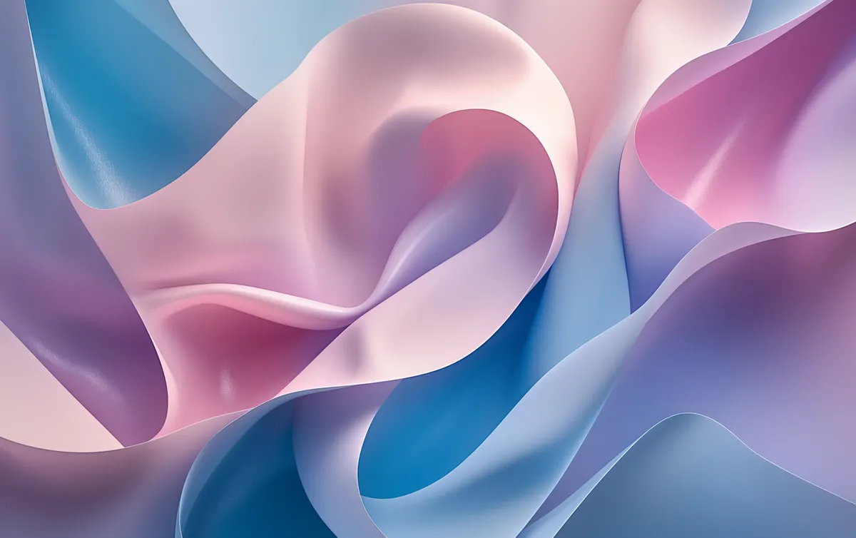 Abstract silk fabric folds