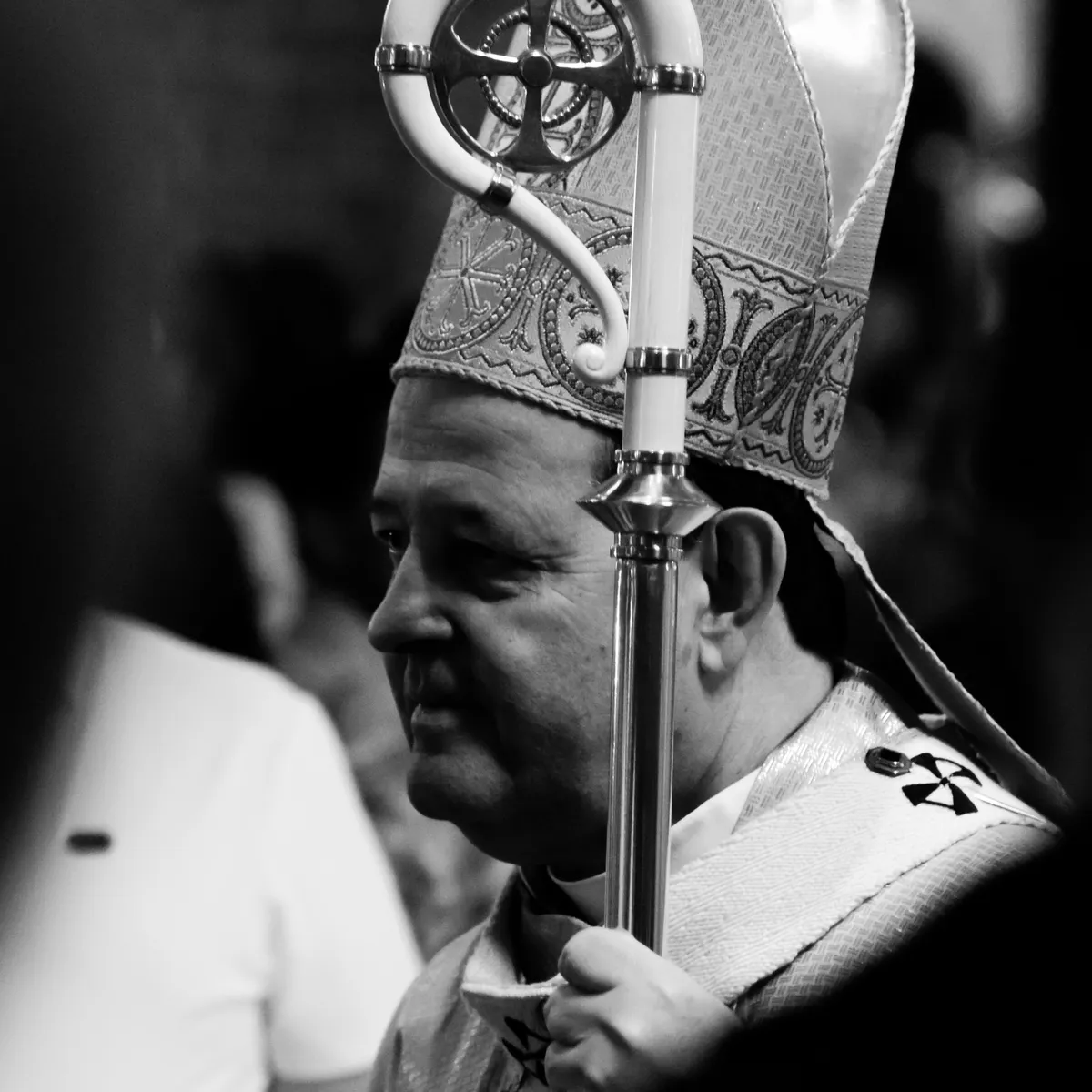 Artistic photo of a bishop representing Archbishop John Njenga