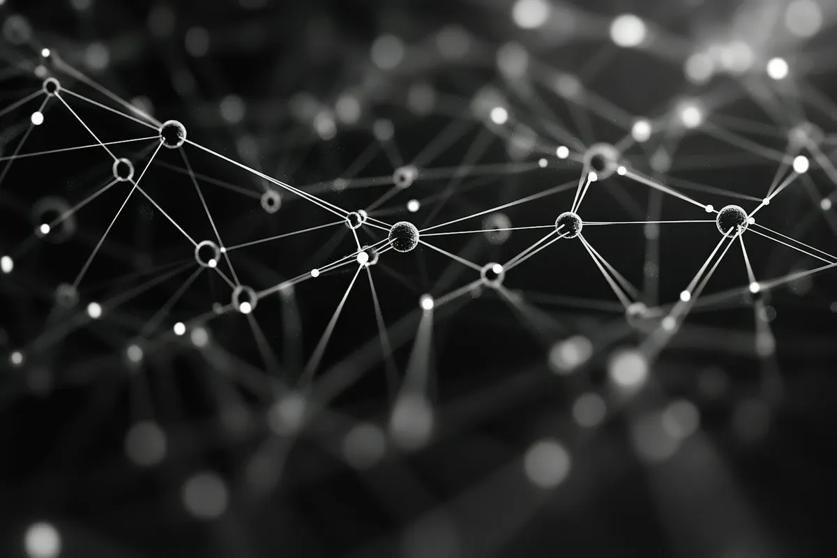 Abstract Neural Network representing digital connectivity