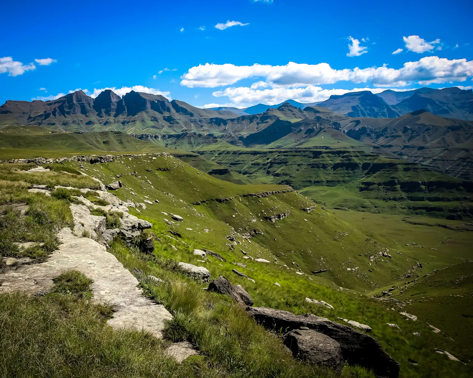 Drakensberg mountain scenic peaks landscape representing the industrial heartlands of Limpopo and Mpumalanga