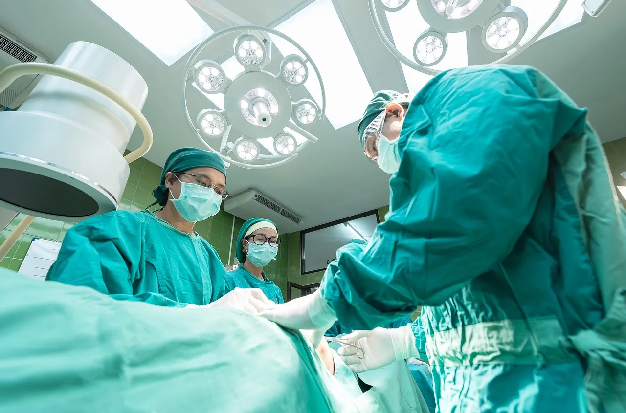 Medical professionals working in an emergency setting