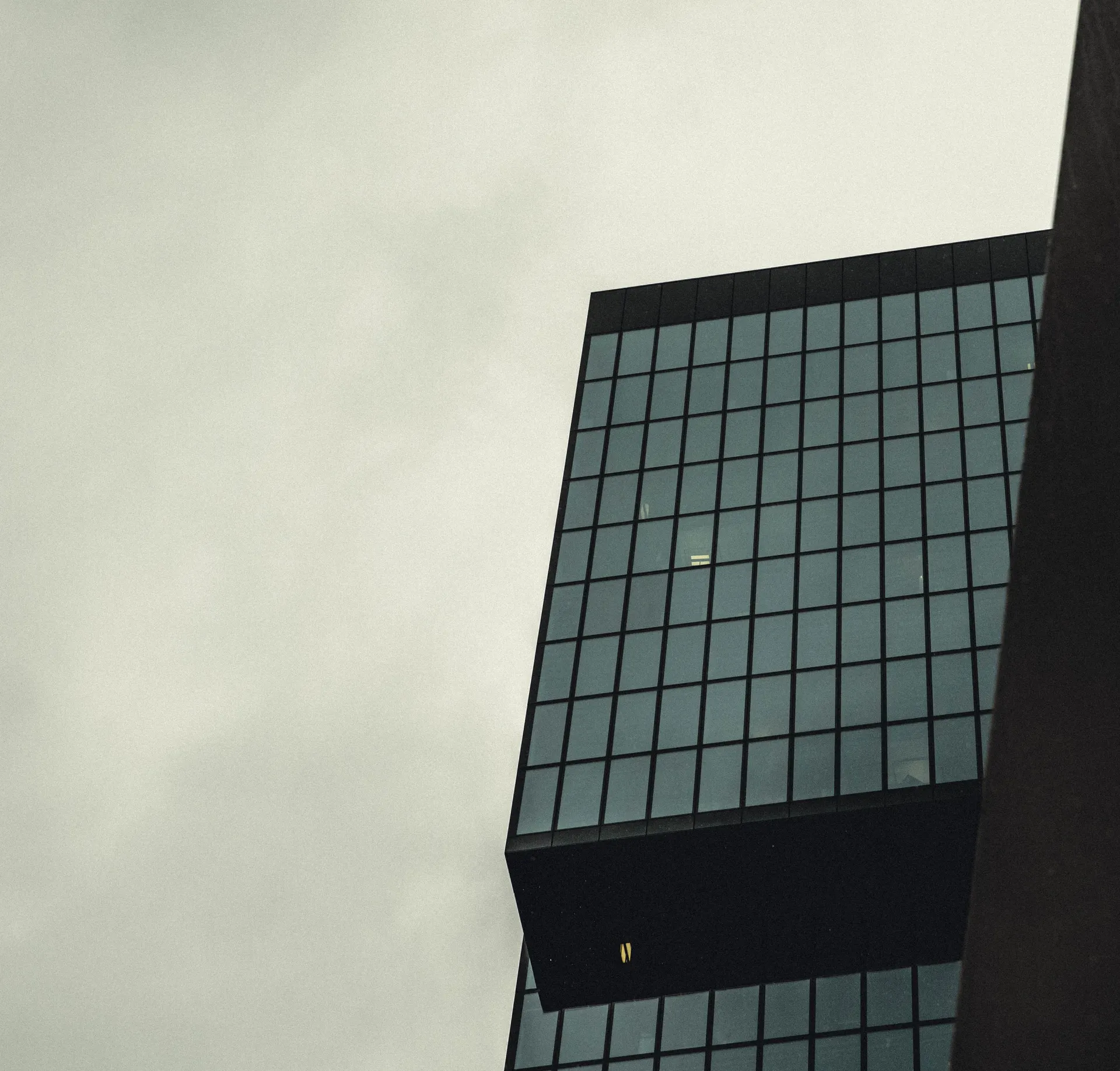 Modern architectural glass facade