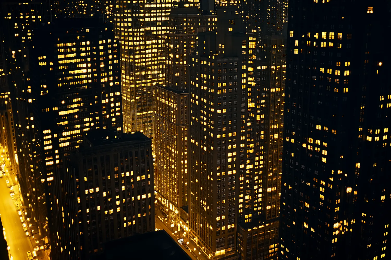 Jozi city lights at night