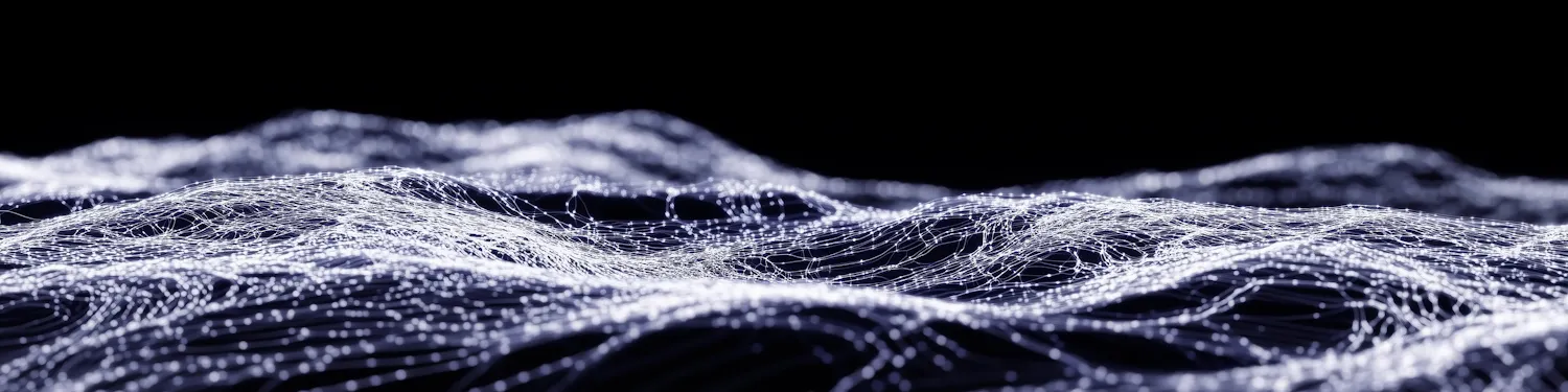 Glowing blue digital market lines