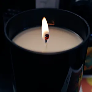 Lit candle detail