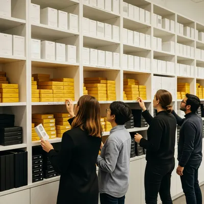 Organized retail shelving