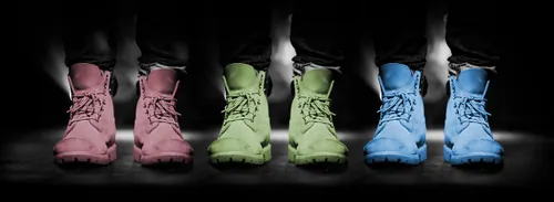Modern sneakers and footwear