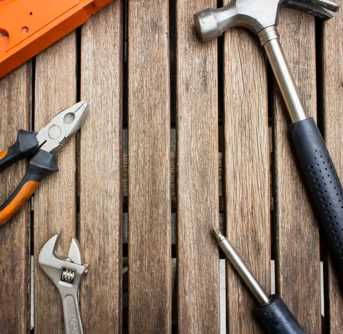 Tools on a table