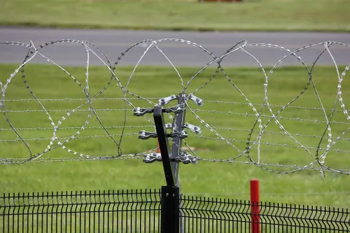 Electric fence close up