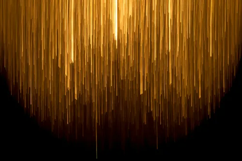 Abstract gold lines