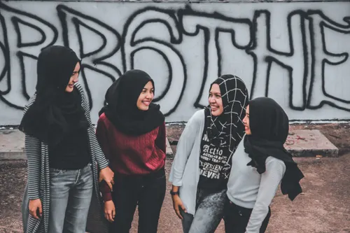 Local creators laughing