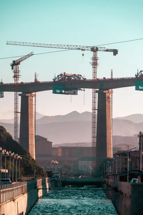 Bridge under construction