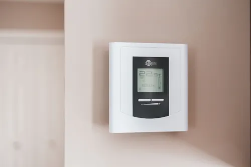 Digital thermostat close up