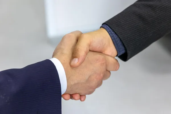 Business handshake symbolizing agreement