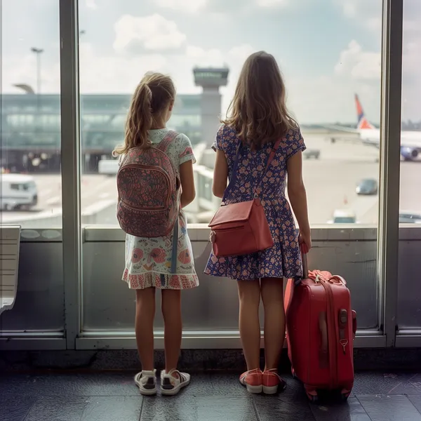 Travelers at airport