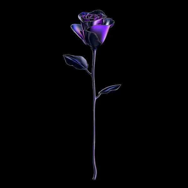 Futuristic Purple Rose