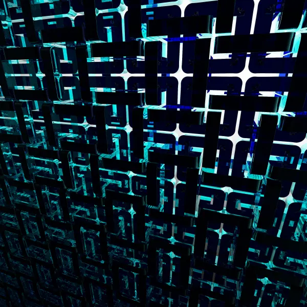 Abstract blue and black background