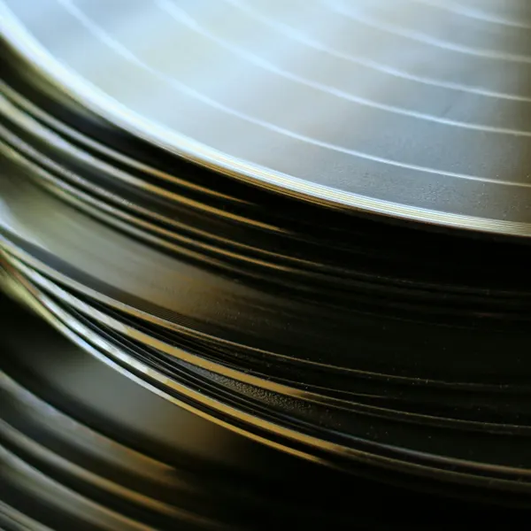 Black vinyl records