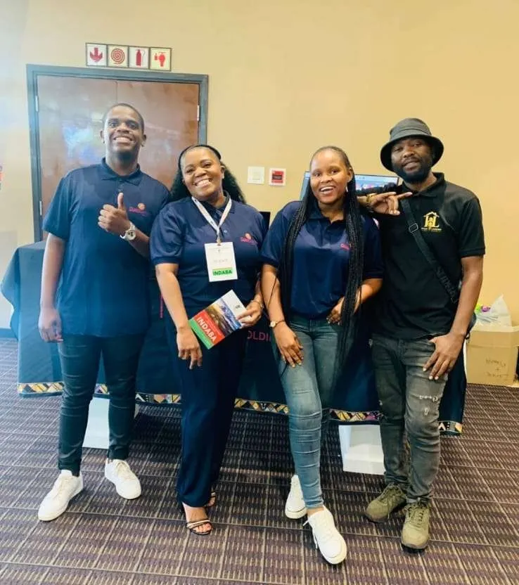 Samkelakuhle Holdings project team members presenting the Insuze Hub vision