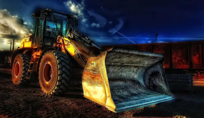 Excavator at a Northern Cape mine site