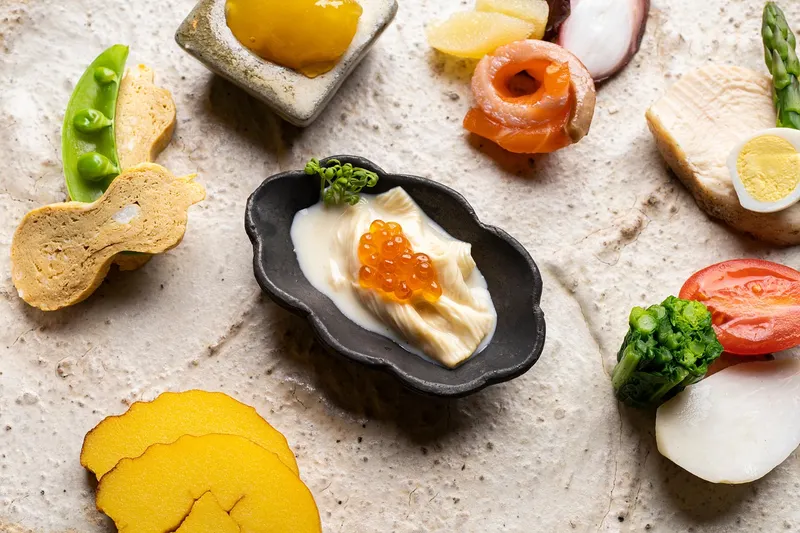 Gourmet local dish presentation