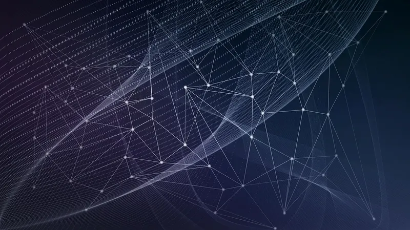 Futuristic data pattern representing scalability