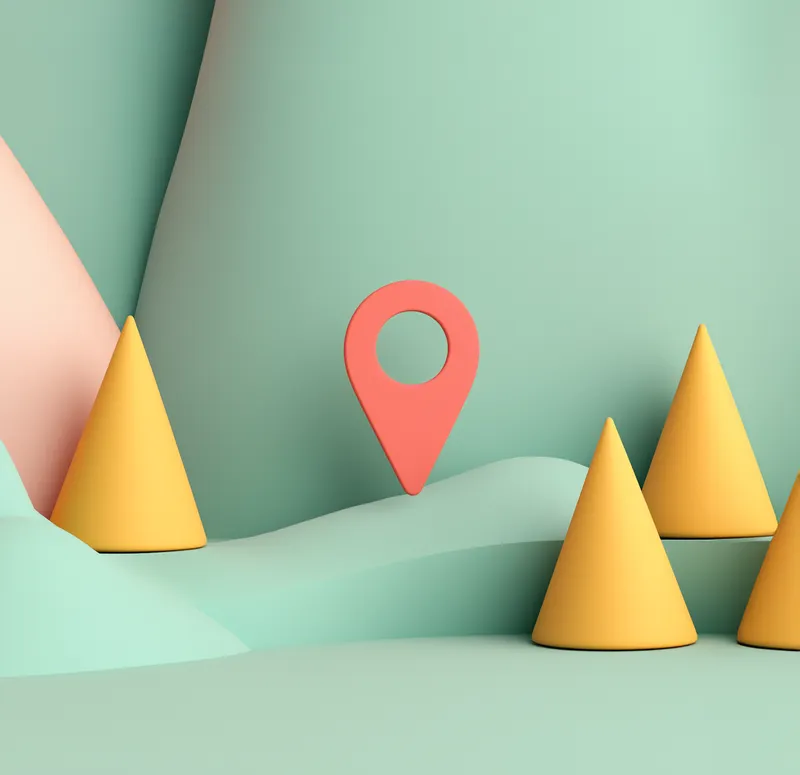 Stylized map graphic illustrating global reach