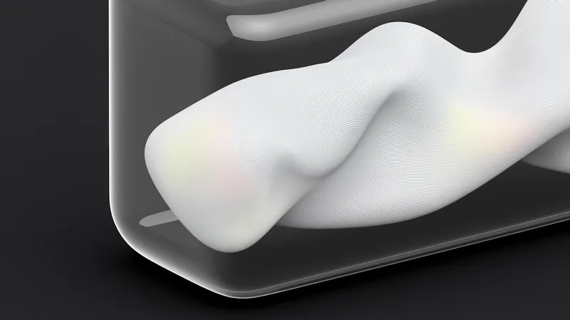 Futuristic translucent server node representing cloud power