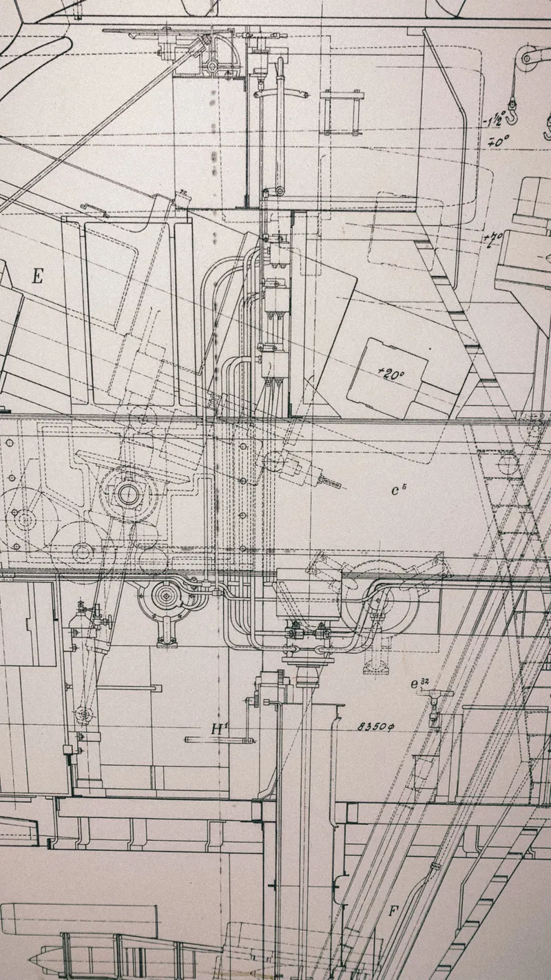 Detailed architectural blueprint