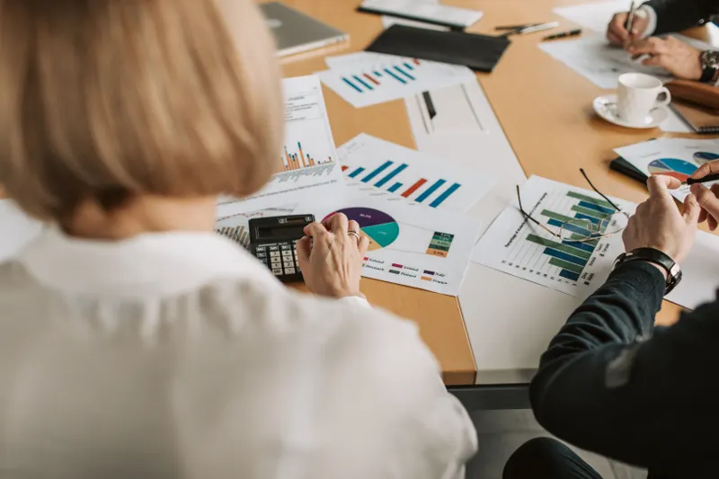 Professional financial discussion