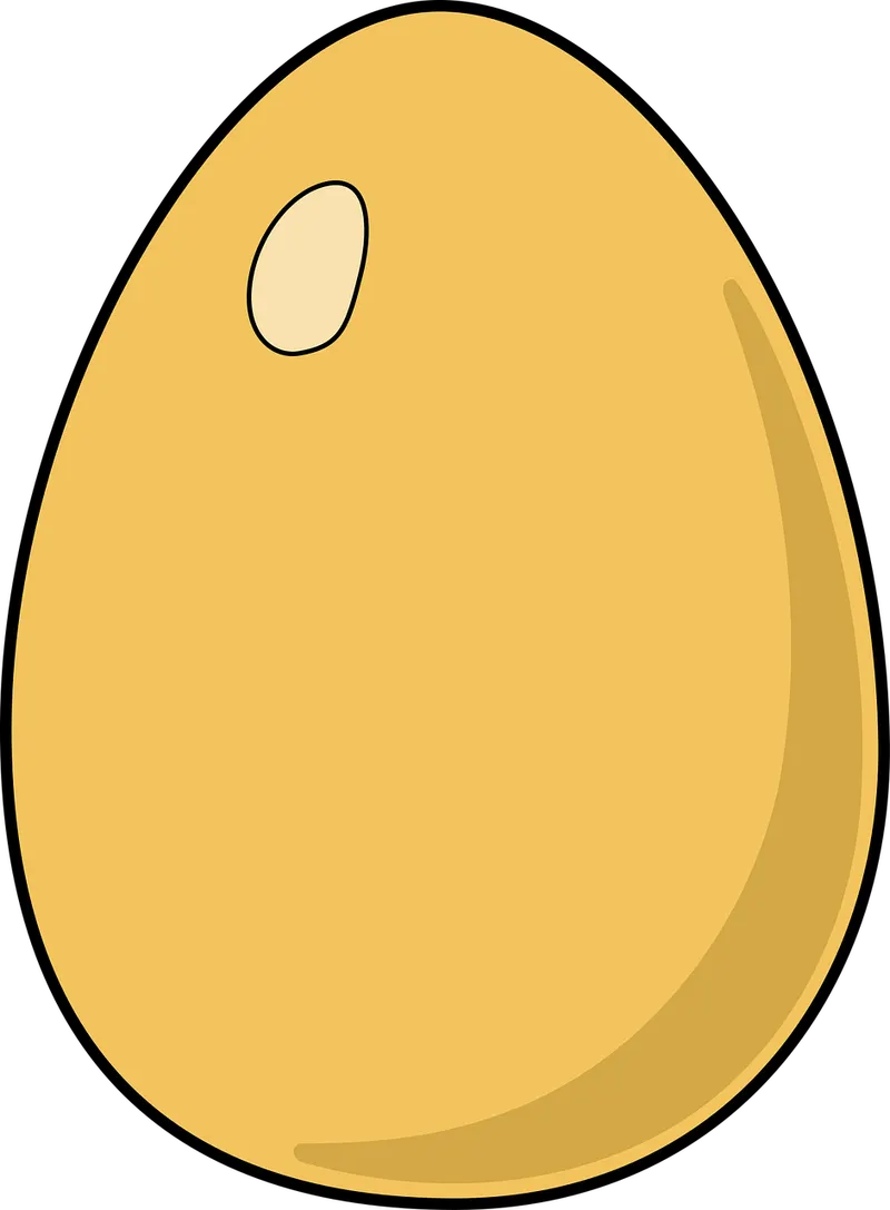 Golden-feathered healthy poultry and fresh eggs