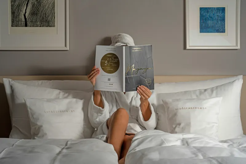 Luxury linens and serene interior preparation