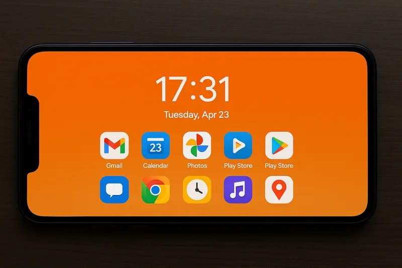 Smartphone Display Layout showing professional business reports