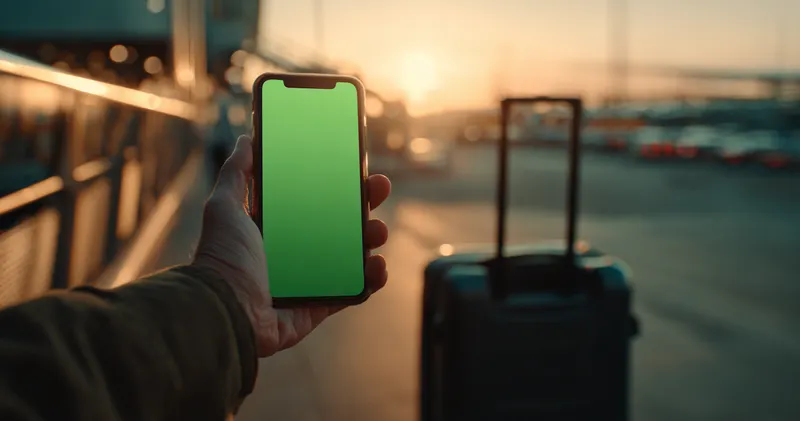 Smartphone in Transit showing delivery route