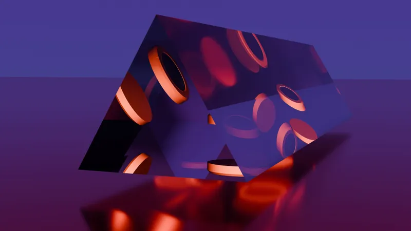 Digital growth abstract visualization