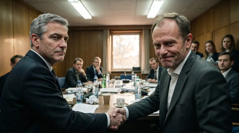 Professional handshake in a sunlit boardroom representing trust and collaboration