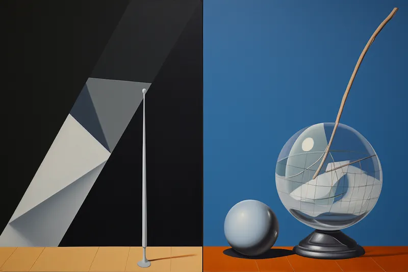 Abstract blue geometric glass sculpture representing AI clarity