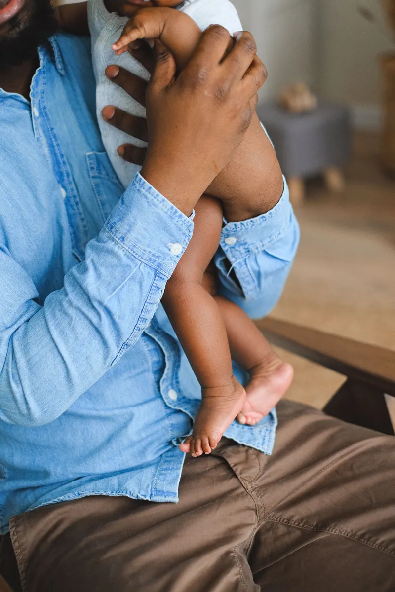 Tender moment of nurturing care